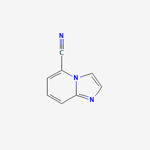 Imidazo[1,2-a]pyridine-5-carbonitrile chemical structure (CAS 952511-72-7)