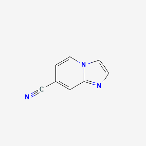 Imidazo[1,2-a]pyridine-7-carbonitrile chemical structure (CAS 952566-04-0)