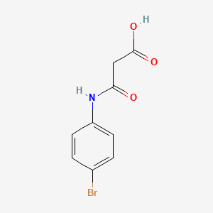 3-((4-Bromophenyl)amino)-3-oxopropanoic acid chemical structure (CAS 95262-09-2)