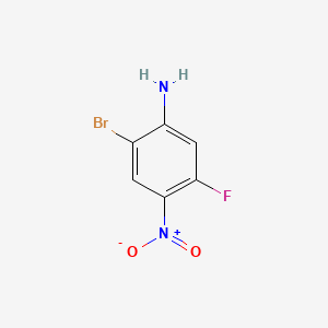 2-Bromo-5-fluoro-4-nitroaniline chemical structure (CAS 952664-69-6)