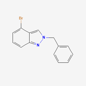 2-Benzyl-4-bromo-2H-indazole chemical structure (CAS 952734-38-2)