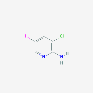 3-Chloro-5-iodopyridin-2-amine chemical structure (CAS 952901-62-1)