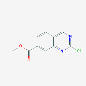 Methyl 2-chloroquinazoline-7-carboxylate chemical structure (CAS 953039-79-7)