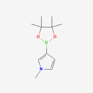 N-Methylpyrrole-3-boronic acid pinacol ester chemical structure (CAS 953040-54-5)