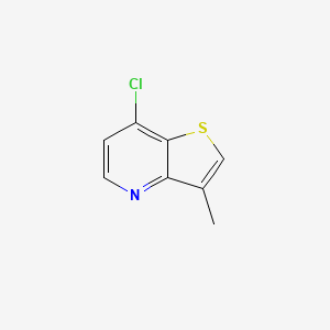 7-Chloro-3-methylthieno[3,2-b]pyridine chemical structure (CAS 953045-91-5)