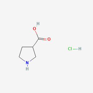 Pyrrolidine-3-carboxylic acid hydrochloride chemical structure (CAS 953079-94-2)