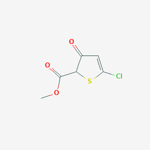 Methyl 5-chloro-3-oxo-2,3-dihydrothiophene-2-carboxylate chemical structure (CAS 953092-76-7)