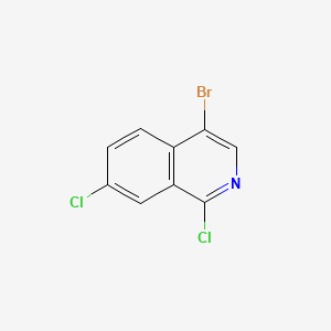 4-Bromo-1,7-dichloroisoquinoline chemical structure (CAS 953421-74-4)