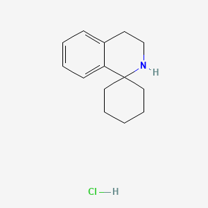 3',4'-Dihydro-2'H-spiro[cyclohexane-1,1'-isoquinoline] hydrochloride chemical structure (CAS 95372-88-6)