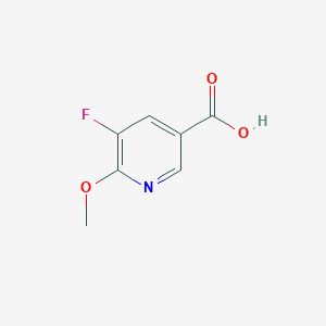 5-Fluoro-6-methoxynicotinic acid chemical structure (CAS 953780-42-2)