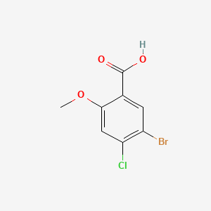 5-Bromo-4-chloro-2-methoxybenzoic acid chemical structure (CAS 95383-17-8)