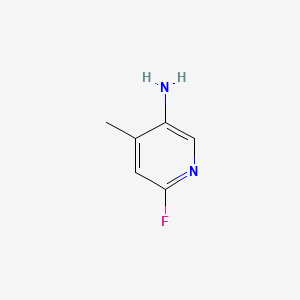 6-Fluoro-4-methylpyridin-3-amine chemical structure (CAS 954236-33-0)