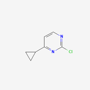 2-Chloro-4-cyclopropylpyrimidine chemical structure (CAS 954237-31-1)
