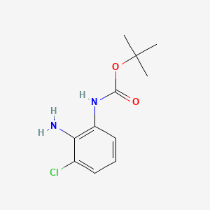 tert-Butyl (2-amino-3-chlorophenyl)carbamate chemical structure (CAS 954238-81-4)
