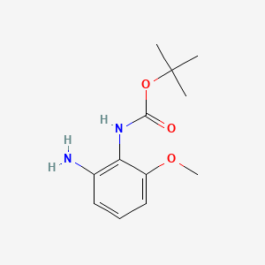 N2-Boc-3-methoxy-1,2-benzenediamine chemical structure (CAS 954238-84-7)