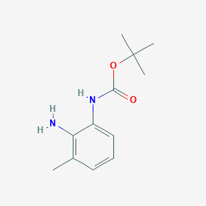 tert-Butyl (2-amino-3-methylphenyl)carbamate chemical structure (CAS 954238-92-7)