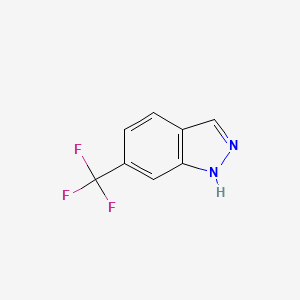 6-(Trifluoromethyl)-1H-indazole chemical structure (CAS 954239-22-6)