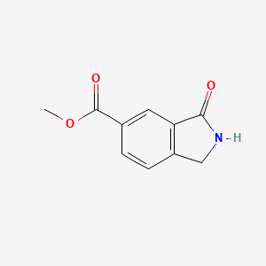 Methyl 3-oxoisoindoline-5-carboxylate chemical structure (CAS 954239-52-2)
