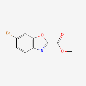Methyl 6-bromobenzo[d]oxazole-2-carboxylate chemical structure (CAS 954239-67-9)