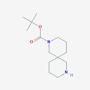 tert-Butyl 2,8-diazaspiro[5.5]undecane-2-carboxylate chemical structure (CAS 954240-14-3)