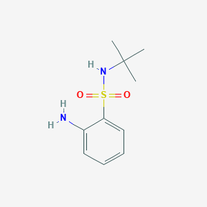 2-Amino-N-(tert-butyl)benzenesulfonamide chemical structure (CAS 954268-81-6)