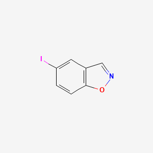 5-Iodobenzo[d]isoxazole chemical structure (CAS 954371-46-1)