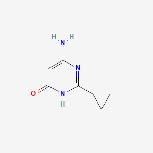 6-Amino-2-cyclopropylpyrimidin-4-ol chemical structure (CAS 954388-42-2)