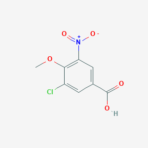 3-Chloro-4-methoxy-5-nitrobenzoic acid chemical structure (CAS 954818-73-6)