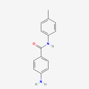 4-Amino-N-(p-tolyl)benzamide chemical structure (CAS 955-96-4)