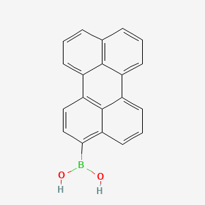 Perylen-3-ylboronic acid chemical structure (CAS 955121-20-7)