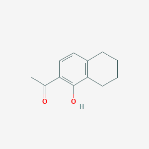 1-(1-Hydroxy-5,6,7,8-tetrahydronaphthalen-2-yl)ethanone chemical structure (CAS 95517-07-0)