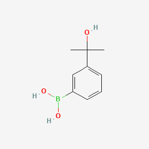 (3-(2-Hydroxypropan-2-yl)phenyl)boronic acid chemical structure (CAS 955369-43-4)