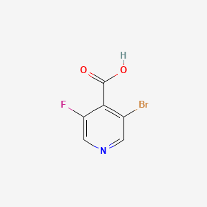 3-Bromo-5-fluoroisonicotinic acid chemical structure (CAS 955372-86-8)