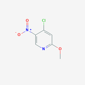 4-Chloro-2-methoxy-5-nitropyridine chemical structure (CAS 955395-98-9)