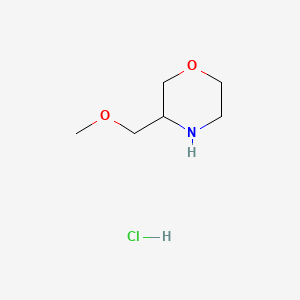3-(Methoxymethyl)morpholine hydrochloride chemical structure (CAS 955400-08-5)
