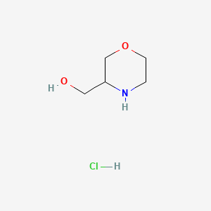 Morpholin-3-ylmethanol hydrochloride chemical structure (CAS 955400-09-6)