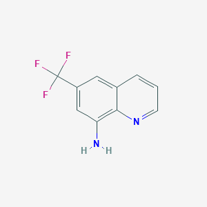6-(Trifluoromethyl)quinolin-8-amine chemical structure (CAS 955413-26-0)