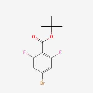 tert-Butyl 4-bromo-2,6-difluorobenzoate chemical structure (CAS 955887-09-9)