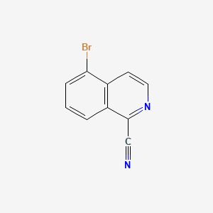 5-Bromoisoquinoline-1-carbonitrile chemical structure (CAS 956003-76-2)