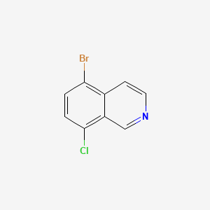 5-Bromo-8-chloroisoquinoline chemical structure (CAS 956003-79-5)