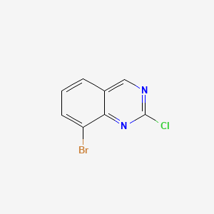 8-Bromo-2-chloroquinazoline chemical structure (CAS 956100-63-3)