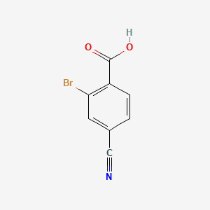 2-Bromo-4-cyanobenzoic acid chemical structure (CAS 956218-04-5)