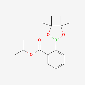 Isopropyl 2-(4,4,5,5-tetramethyl-1,3,2-dioxaborolan-2-yl)benzoate chemical structure (CAS 956229-66-6)