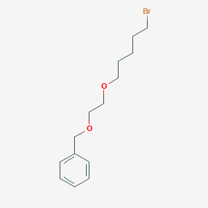 ((2-((5-Bromopentyl)oxy)ethoxy)methyl)benzene chemical structure (CAS 956235-50-0)