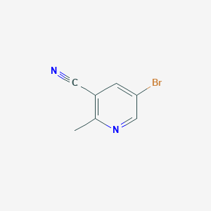 5-Bromo-2-methylnicotinonitrile chemical structure (CAS 956276-47-4)