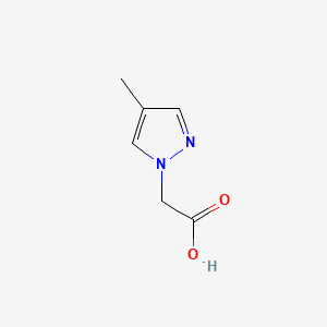 2-(4-Methyl-1H-pyrazol-1-yl)acetic acid chemical structure (CAS 956364-44-6)