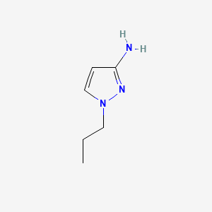 1-Propyl-1H-pyrazol-3-amine chemical structure (CAS 956393-73-0)