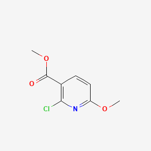 Methyl 2-chloro-6-methoxynicotinate chemical structure (CAS 95652-77-0)
