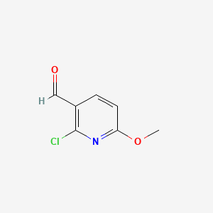 2-Chloro-6-methoxynicotinaldehyde chemical structure (CAS 95652-80-5)