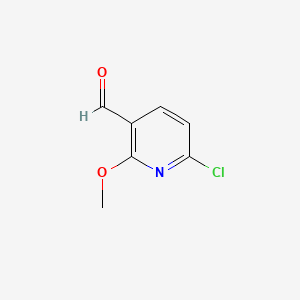 6-Chloro-2-methoxynicotinaldehyde chemical structure (CAS 95652-81-6)